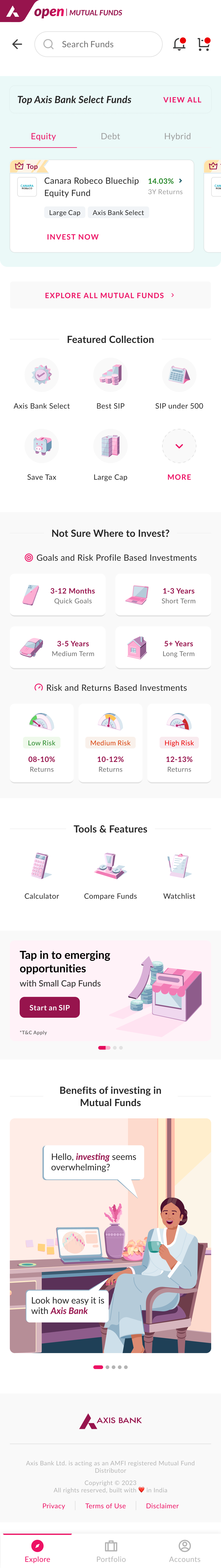 The full redesigned home page, scrollable end to end
